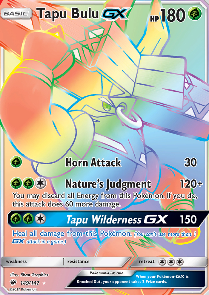 Tapu Bulu GX - Pokémon TCG Card