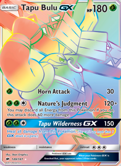 Tapu Bulu GX - pokemon TCG Card