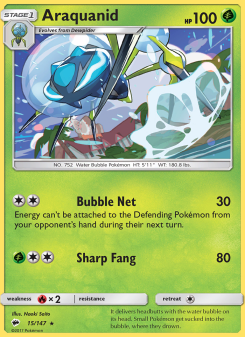 Araquanid - pokemon TCG Card