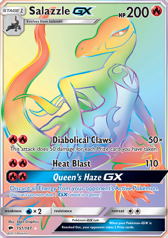 Salazzle GX - Pokémon TCG Card