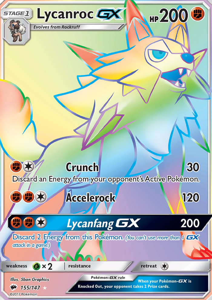 Lycanroc GX - Pokémon TCG Card