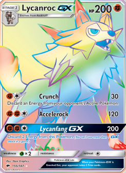 Lycanroc GX - pokemon TCG Card