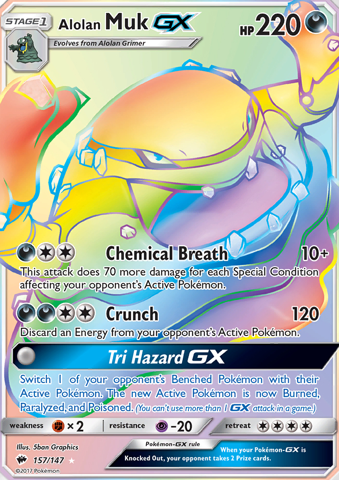 Alolan Muk GX - Pokémon TCG Card