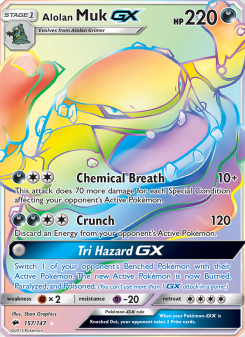 Alolan Muk GX - pokemon TCG Card