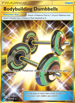 Bodybuilding Dumbbells - pokemon TCG Card