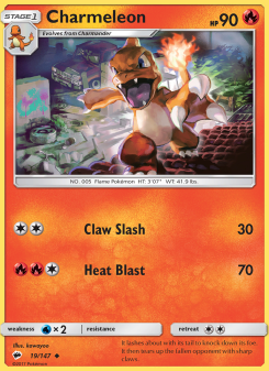 Charmeleon - pokemon TCG Card