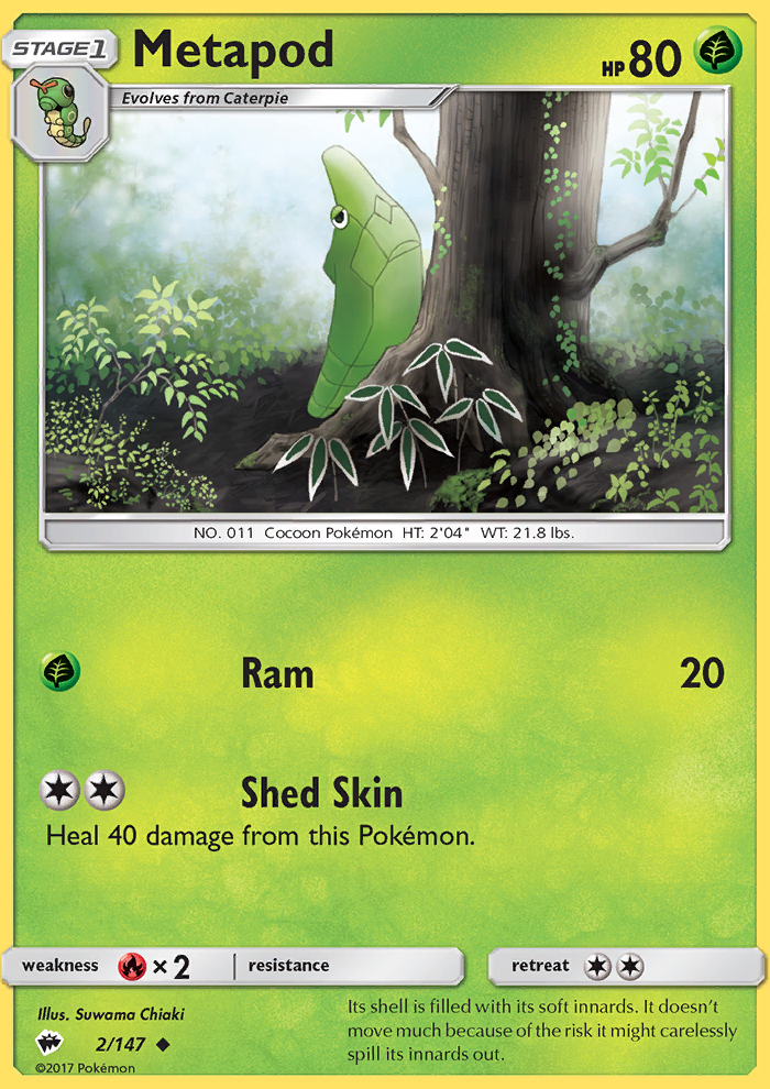 Metapod - Pokémon TCG Card