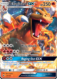 Charizard GX - pokemon TCG Card