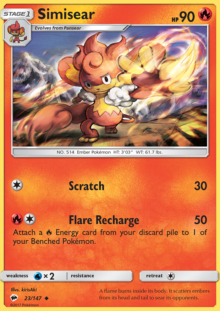 Simisear - Pokémon TCG Card