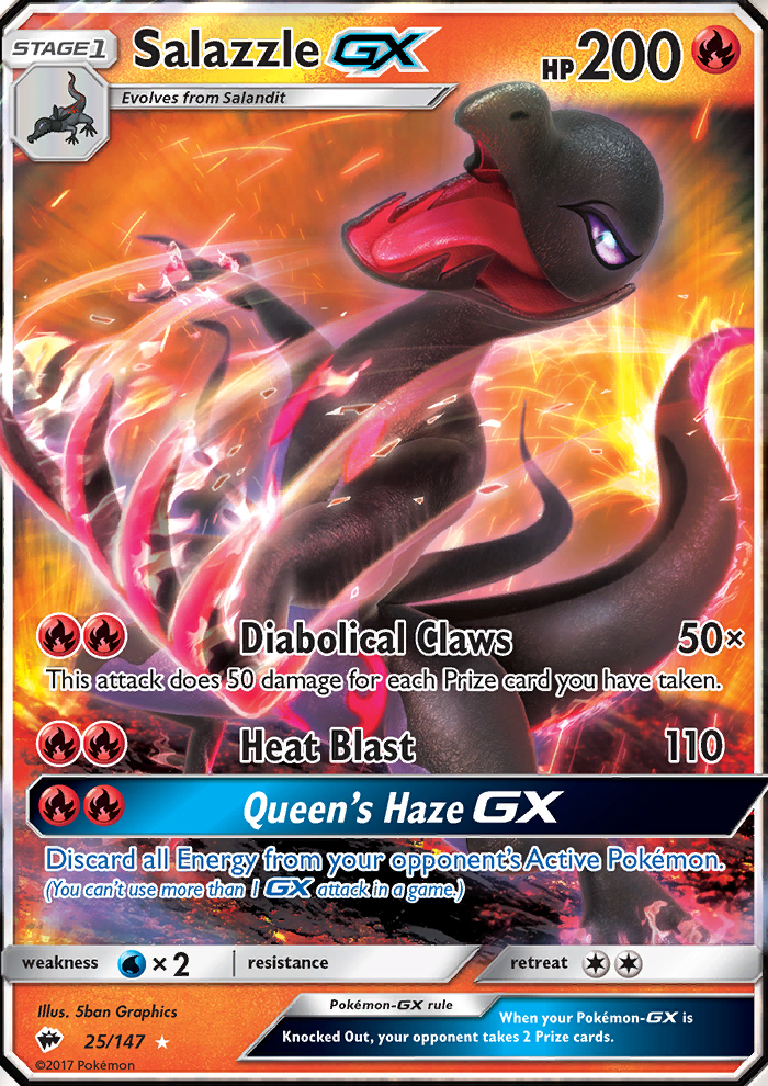 Salazzle GX - Pokémon TCG Card