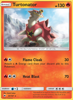 Turtonator - pokemon TCG Card