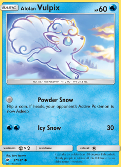 Alolan Vulpix - pokemon TCG Card