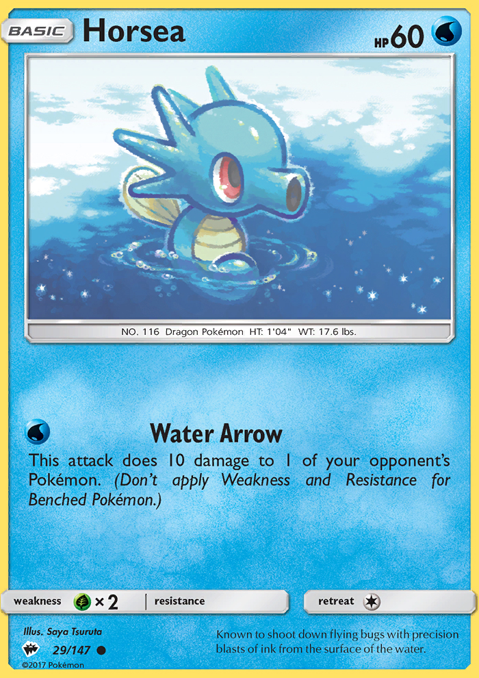Horsea - Pokémon TCG Card