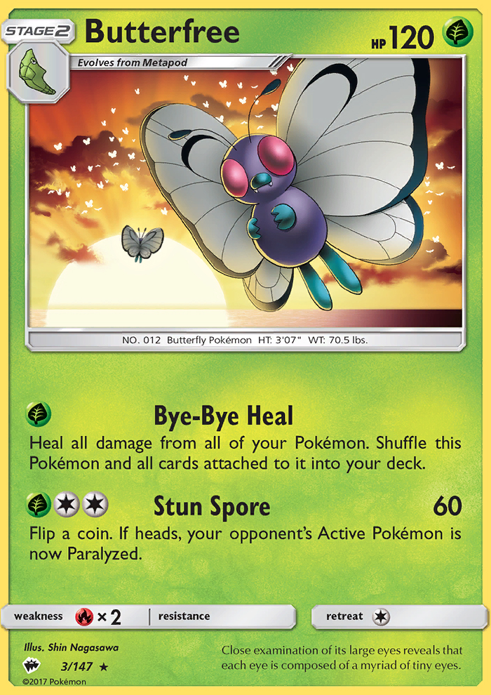 Butterfree - Pokémon TCG Card