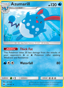 Azumarill - pokemon TCG Card