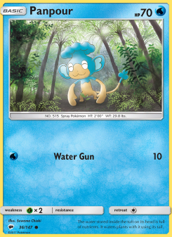 Panpour - pokemon TCG Card