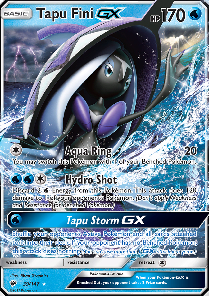 Tapu Fini GX - Pokémon TCG Card