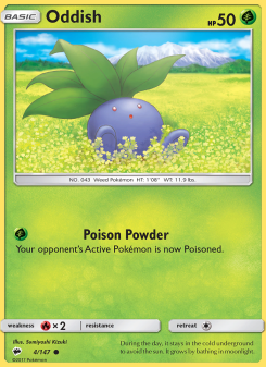 Oddish - pokemon TCG Card