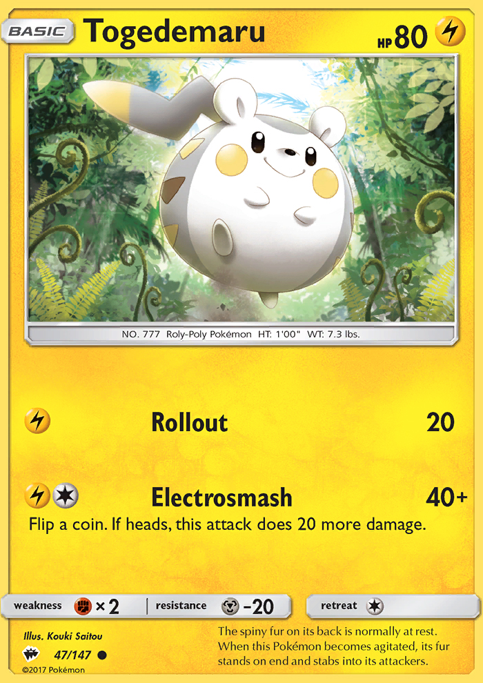 Togedemaru - Pokémon TCG Card