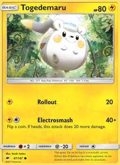 Togedemaru - pokemon TCG Card