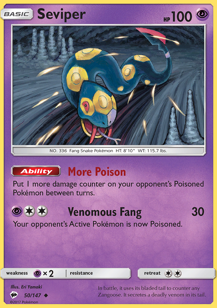 Seviper - Pokémon TCG Card