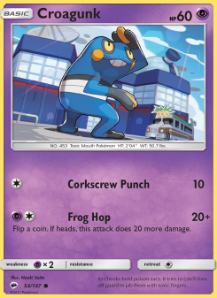 Croagunk - pokemon TCG Card