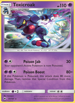 Toxicroak - pokemon TCG Card