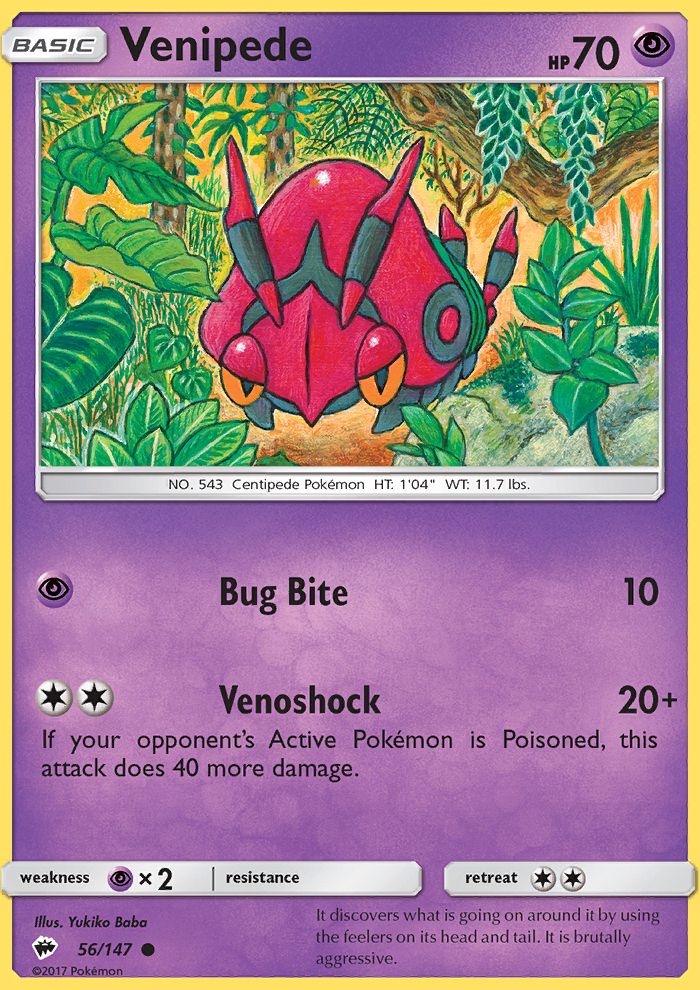 Venipede - Pokémon TCG Card