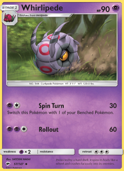 Whirlipede - pokemon TCG Card