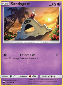 Sandygast - pokemon TCG Card