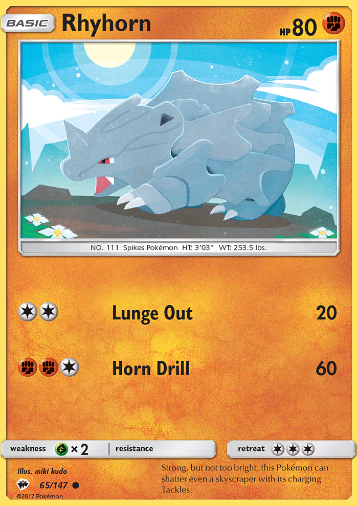Rhyhorn - Pokémon TCG Card