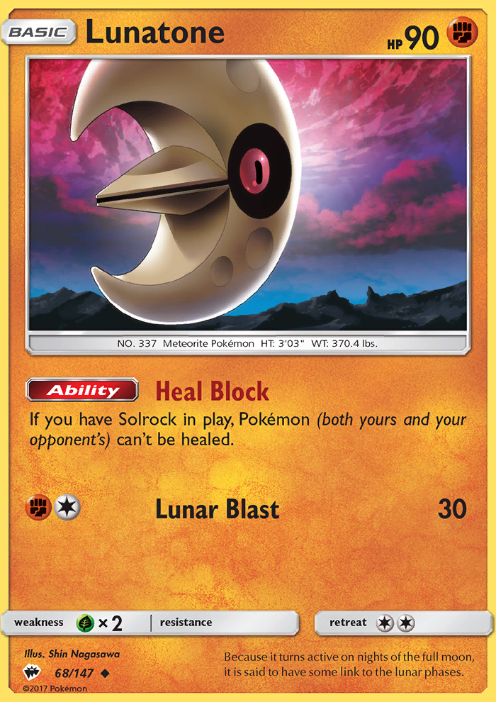 Lunatone - Pokémon TCG Card