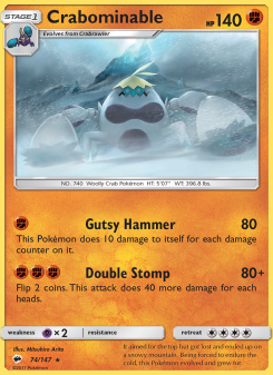 Crabominable - pokemon TCG Card
