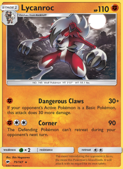 Lycanroc - pokemon TCG Card