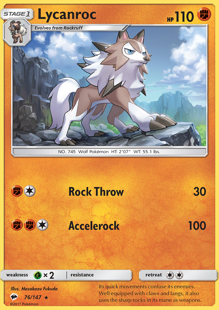 Lycanroc - Pokémon TCG Card