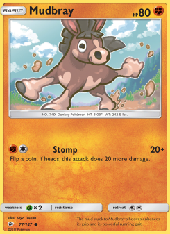 Mudbray - pokemon TCG Card