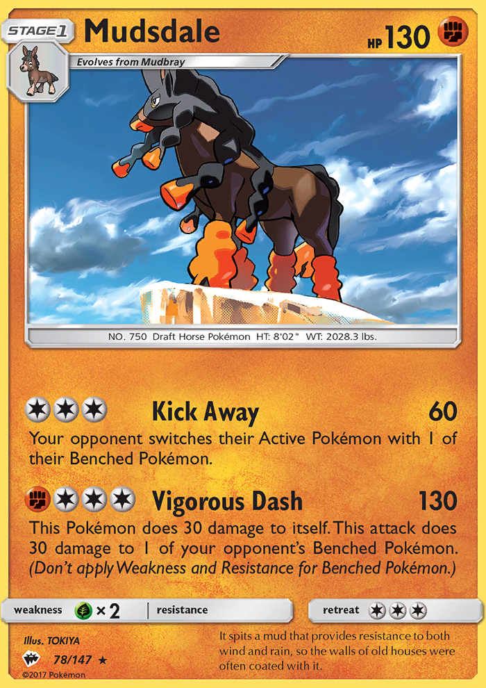 Mudsdale - Pokémon TCG Card