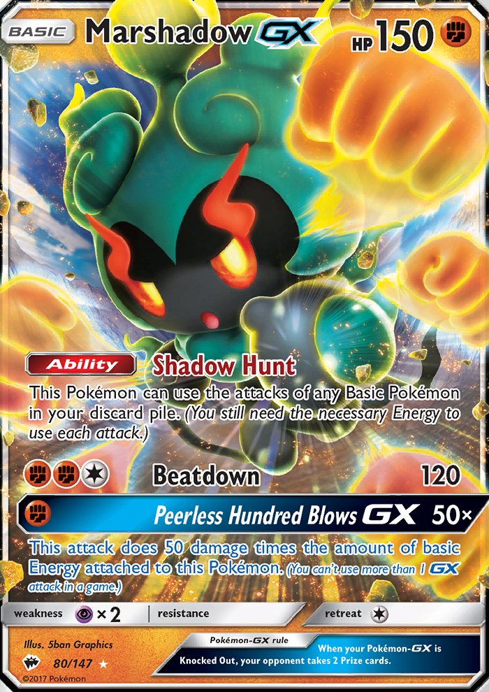 Marshadow GX - Pokémon TCG Card
