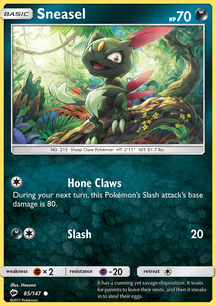 Sneasel - Pokémon TCG Card