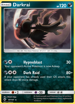 Darkrai - pokemon TCG Card