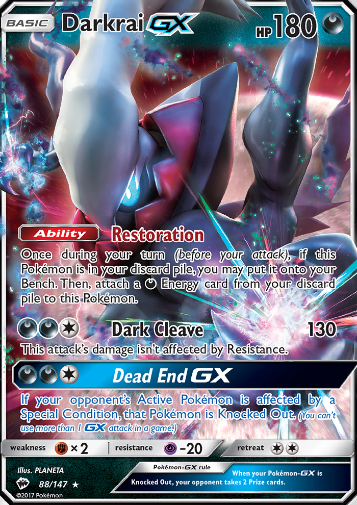 Darkrai GX - Pokémon TCG Card
