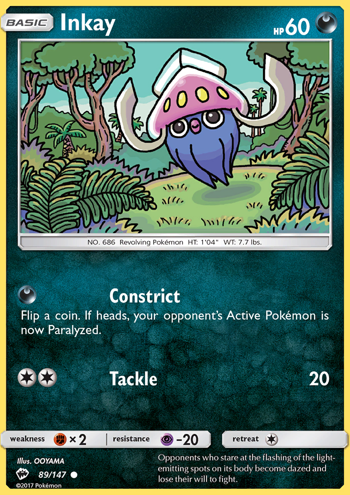 Inkay - Pokémon TCG Card