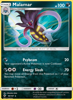 Malamar - pokemon TCG Card