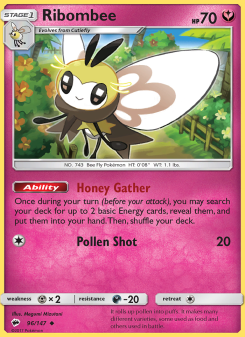 Ribombee - pokemon TCG Card