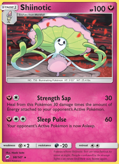 Shiinotic - pokemon TCG Card