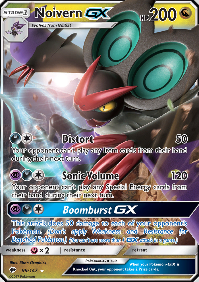Noivern GX - Pokémon TCG Card