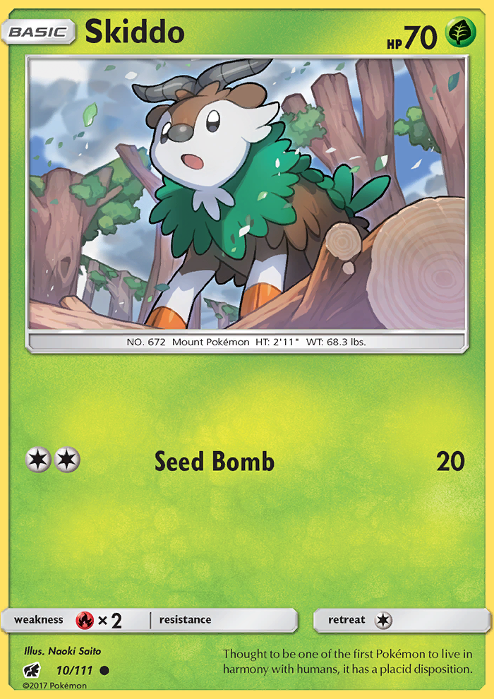Skiddo - Pokémon TCG Card