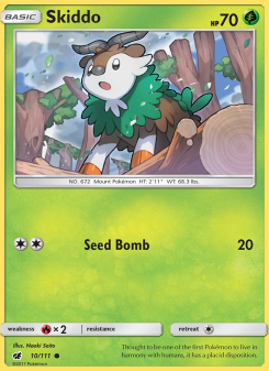 Skiddo - pokemon TCG Card