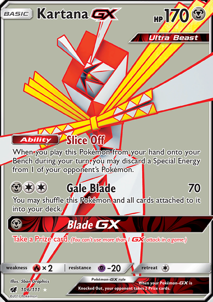 Kartana GX - Pokémon TCG Card