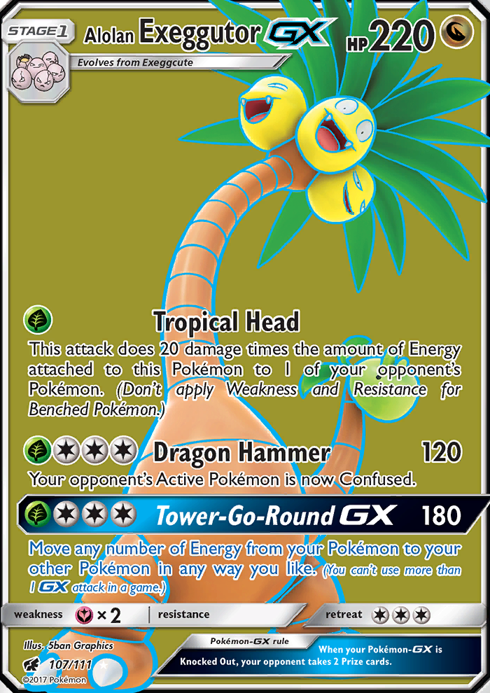 Alolan Exeggutor GX - Pokémon TCG Card